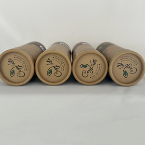 Wholesale Eco-Friendly Handmade Recyclable Biodegradable Kraft Paper Cardboard Tube for Matcha Tea <b>Powder</b> and <b>Food</b> Packaging - Product Image 6