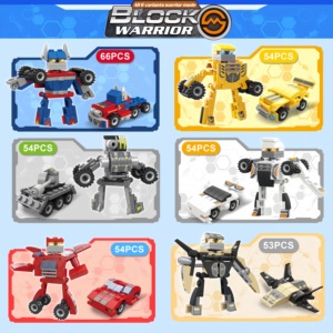 קופסת עיוורת xingle abs רובוט חינוכי פלסטיק נושא 12-חלקים בלוקים עבור 5 עד 7 שנים יוניסקס מתנה לילדים - Product Image 4