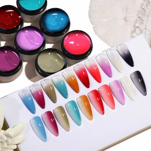 เจลทาเล็บสีสดชัดแบบไม่ต้องเช็ด สำหรับเพ้นท์เล็บไล่เฉดสี สำหรับทำเล็บมือ - Product Image 1