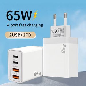 ที่ชาร์จโทรศัพท์แบบเร็ว 4 พอร์ต ชาร์จเร็วแบบคู่ 25W 50W  พอร์ต USB-C-C  สำหรับ Iphone และ Huawei - Product Image 3