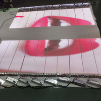 Écran LED transparent flexible P6 P8 P10, écran rideau souple, fenêtre vidéo pliable, haute luminosité, haute transmission