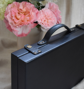 Backgammon sang trọng tùy chỉnh thiết lập trò chơi hội đồng cổ điển với trường hợp da cao cấp - Product Image 4