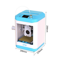 Ventes directes d'usine de jouets pour enfants FDM 3D Imprimante Machine Reprendre l'impression Taille de construction 100*110*100mm Imprimantes 3d à grande vitesse