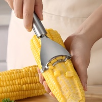 Éplucheur de maïs pratique en acier inoxydable |   Éplucheur de maïs efficace |   Décortiqueur manuel de maïs pour cuisine
