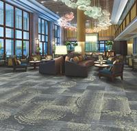 Moquette sur mesure pour salle de banquet d'hôtel 5 étoiles, moquette de luxe mur à mur pour chambre d'hôtel, 80% laine, 20% nylon, moquette Axminster