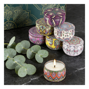 Tin <b>Candle</b> Containers With Lid For Scented Soy Wax <b>Bulk</b> Packaging Wedding Guest Favor Travel Gift Retail Display - Product Image 4