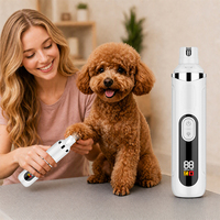 Tondeuse professionnelle réglable pour chiens avec peignes de guidage, lime à griffes rechargeable, kit complet de toilettage électrique pour animaux de compagnie