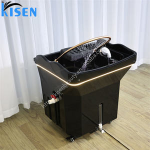 Kisen prix de gros shampooing bassin Portable tête Spa Japeness traitement des cheveux plateau sans tuyau avec réservoir de 60L lumière LED chauffage - Product Image 3