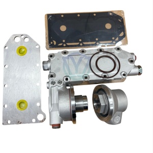 6743-61-2112 6743612111 Couvercle et joint de refroidisseur d'huile pour moteur 6D114 6CT8.3 Pièces d'excavatrice PC300-7 PC360-7 - Product Image 2