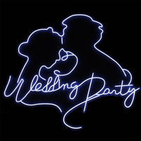 Enseigne néon 3D LED personnalisée et colorée pour mariage, design gratuit, faite à la main, en acrylique et néon flexible, DC-12V