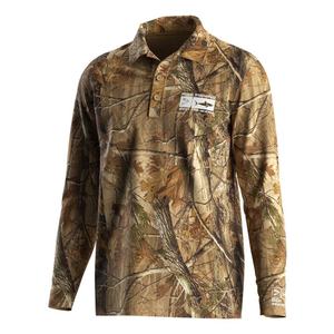 Polo de Golf para Hombre, Camuflaje, 100% Poliéster, Absorbente de Humedad, Manga Larga, Camisa de Pesca Transpirable e Impermeable, Diseño de Tallas Grandes - Product Image 1