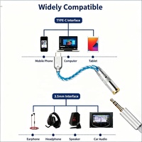 Adaptateur audio haute résolution CX31993 DAC Type-C vers 3,5 mm, amplificateur de casque Hi-Fi SNR128dB 32b/384kHz pour téléphones Android