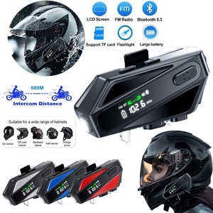 Casque de moto C6 avec écouteurs Bluetooth, radio FM, lumière LED, interphone <span class=keywords><strong>sans</strong></span> <span class=keywords><strong>fil</strong></span> 520M, étanche IPX6, casque <span class=keywords><strong>sans</strong></span> <span class=keywords><strong>fil</strong></span> - Product Image 1