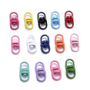 <span class=keywords><strong>Anello</strong></span> Girevole in Lega di Zinco Fai-da-Te, Colorato, a Forma di 8, Gancio Girevole per Portachiavi e Accessori per Gioielli - Product Image 4