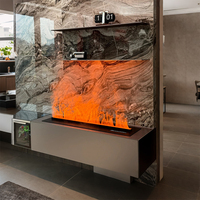 Console TV pour la décoration du salon, cheminée électrique à atomisation, flamme réaliste, humidificateur sans chaleur