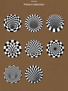 Vision Vortex tapis tapis de sol bureau ordinateur chaise coussin de siège <span class=keywords><strong>mille</strong></span> oiseaux treillis tapis complet tapis spéciaux - Product Image 5