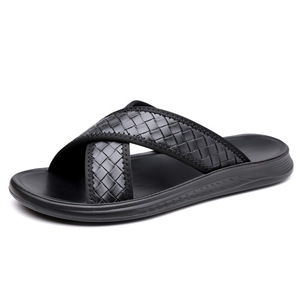 Sandalias Tejidas con Tiras Cruzadas para Hombre, Antideslizantes, para Playa, en Negro y Marrón, Modelo 602 - Product Image 5