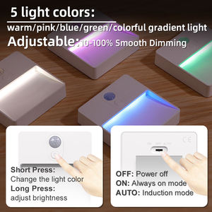 Draadloze Usb Oplaadbare Bewegingssensor Led Licht Lumieres A Detecteur De Mouvement Luz Del Sensor - Product Image 5