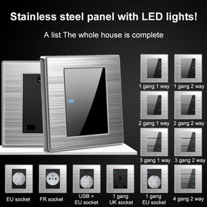 Wholesale 13A UK Mirror <strong>Switch</strong> Socket Universal USB <strong>Wall</strong> <strong>Light</strong> <strong>Switch</strong> Custom 220v Max. International Type 86 <strong>Wall</strong> <strong>Switches</strong> 10A - Product Image 2