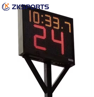 Marcador de Baloncesto LED con Reloj de 24 Segundos, Control Remoto para Puntuación en Competiciones de Gimnasio Interior