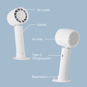 Ventilatore elettrico a ricarica allungabile ad alta velocità portatile e indossabile ventole piedistallo piccoli ventilatori in piedi - Product Image 2