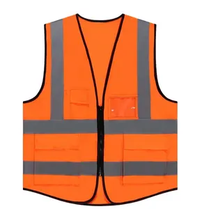 אבטחה עם נראות גבוהה אפוד בטיחות מחזיר אור בגדי בטיחות לכביש בגדי בטיחות עובדי כביש כחול