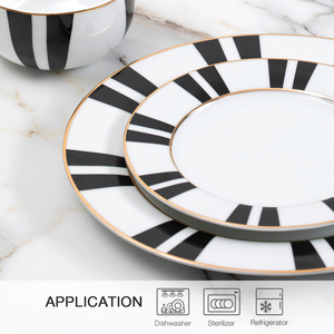 <span class=keywords><strong>Set</strong></span> di Stoviglie in Ceramica Stile Occidentale 12/18 Pezzi, <span class=keywords><strong>Piatti</strong></span> e Vassoi per Ristorante, Servizio di Porcellana per <span class=keywords><strong>6</strong></span> <span class=keywords><strong>Persone</strong></span> - Product Image 3