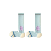 Chaussettes de sport professionnelles respirantes de haute qualité, économiques, avec logo personnalisé, hydratantes, à base d'ions d'argent AG+