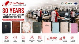   Carnet de notes personnalisé avec couverture en tissu de lin de qualité supérieure, bordure dorée, cadeau d'entreprise - Product Image 6
