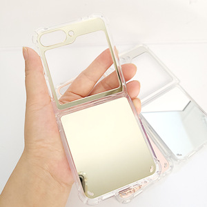 Nouvelle usine <span class=keywords><strong>de</strong></span> luxe personnalisé TPU PC Protection complète électroplaqué clair miroir <span class=keywords><strong>de</strong></span> maquillage <span class=keywords><strong>coque</strong></span> <span class=keywords><strong>de</strong></span> <span class=keywords><strong>téléphone</strong></span> pour Samsung Galaxy Z Flip 4 5 6 - Product Image 5