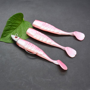 Leurres de pêche en <span class=keywords><strong>mer</strong></span> avec hameçon Swimbait 16G 26G, <span class=keywords><strong>leurre</strong></span> en Silicone, tête de Jigging, appât <span class=keywords><strong>souple</strong></span> noir, <span class=keywords><strong>Minnow</strong></span> pour la pêche au bar, au brochet - Product Image 5