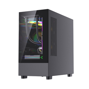 Lovingcool Manufacturer OEM Tempered Glass Mid Tower MATX PC <strong>Case</strong> Desktop CPU Cabinet Gaming <strong>Computer</strong> <strong>Cases</strong> with RGB Fans - Product Image 4
