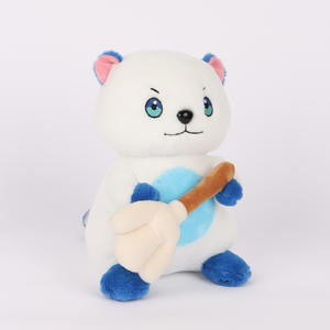 ตุ๊กตาหมีผ้ากำมะหยี่โพลีเอสเตอร์ผ้าฝ้าย PP ที่เติมเกมรอบ - Product Image 5