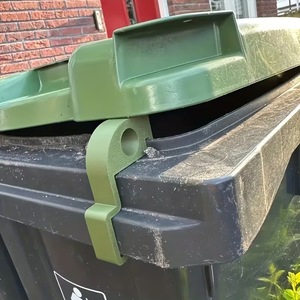 Trash Can Ventilation Clip Plastic Rectangular Indoor Outdoor Household Use White Black Green 500mm - Product Image 2