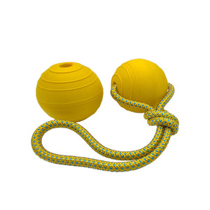 Top bán thân thiện với môi Eva Trọng lượng nhẹ nổi bouncy Dog đồ chơi bền bọt Chew bóng với dây thừng phong cách thời trang phong cách - Product Image 4