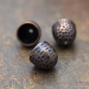 FC5809 vintage koperen hamer messing bead hat DIY sieraden gevonden 16x14mm