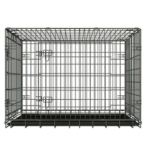 Vente directe du fabricant cage pour animaux de compagnie grande cage européenne et américaine à double porte cage pliante pour chien en métal - Product Image 5