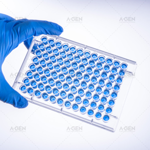 Microplate ELISA transparente à fond en V à 96 puits, stérile ou non stérile, pour liaison moyenne à élevée, avec couvercle, consommables de laboratoire pour la recherche - Product Image 1