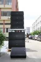 Enceinte active 2 voies double 15 pouces avec écran LCD et boîtier en bois pour usage commercial et domestique – Vente en gros usine