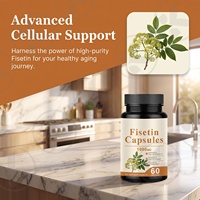 Capsules de Fisetin à base de plantes OEM/ODM les plus vendues 1000MG – Soutien de la santé cellulaire, antioxydant, anti-âge pour la santé corporelle des adultes, Halal