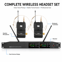 Système de microphone sans fil UHF OEM, options multiples de micros pour la scène, les conférences, l'enseignement et le karaoké