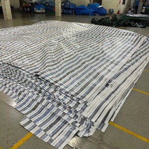 Bâche en PE robuste, imperméable, à rayures, en rouleau, haute durabilité, options de couleur et de taille personnalisées, couverture industrielle et agricole - Product Image 6