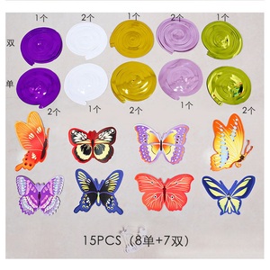 Schmetterlings-Themenparty Hängedekoration Spiralförmiger Anhänger Wiederverwendbar Umweltfreundlicher Kunststoff für Geburtstag Hochzeit Abschlussfeier Neujahr - Product Image 6