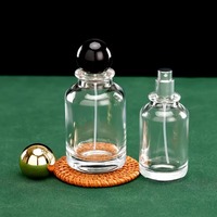 Flacon pulvérisateur en verre vide, support d'étiquette adhésive personnalisée pour les créateurs indépendants de parfums faits à la main en petites séries