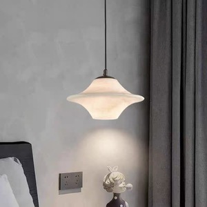 โคมไฟห้อยเพดานหินอ่อน LED E27 สีขาวทรงกลม ดีไซน์สวยงาม เหมาะสำหรับห้องนอน ห้องนั่งเล่น บ้านพักตากอากาศ - Product Image 3