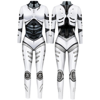 Nouveau costume de cosplay de robot Echo imprimé en 3D pour Halloween, combinaison ajustée en polyester pour hommes