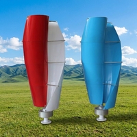 Éolienne verticale résidentielle à hélices en spirale de 5 kW, 220 V, avec 10 pales et contrôleur inclus