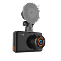 Mini 4K WiFi GPS Dual Dash Cam avant et arrière 3840*2160 Caméra avec écran IPS Enregistreur vidéo WiFi Dashcam