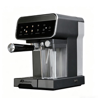 Anbolife - Cafetera Espresso Compacta de 19 Bares con Pantalla Táctil, Pre-infusión, Preparación Silenciosa, Espumador de Leche, Fabricación OEM ODM