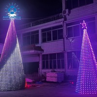 ANPU Hängende LED-Baumbeleuchtung Kaskaden-Pendelleuchte Wasserfall-Lichterkette zum Einstecken für Schaufenster, Vordächer und Deckendekoration